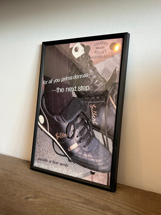 Gilbert Rugby Boots Vintage Advert