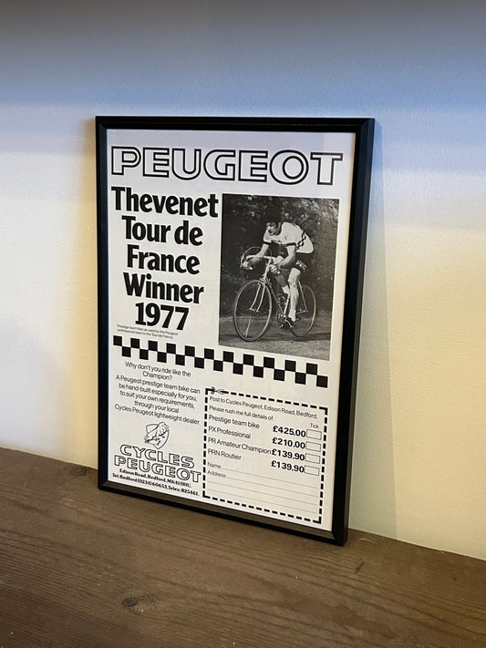 Cycles Peugeot Vintage Advert from August 1978