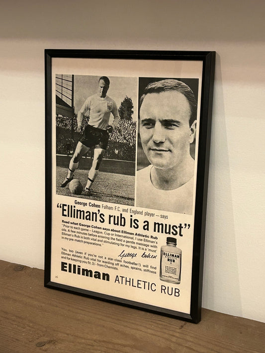 Vintage Ellimans Athletic Rub Advert