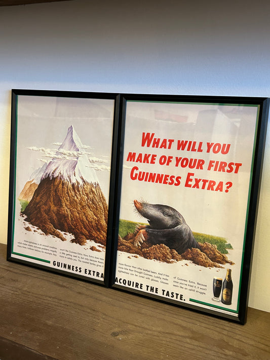 Guinness Extra Vintage Advert - Mole